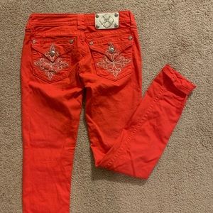 Miss me salmon colored skinny pant